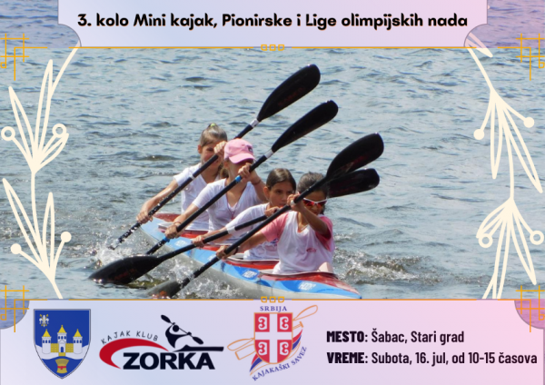 3. kolo liga mlađih kategorija - Šabac, 16.7.2022.