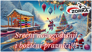 Srećne novogodišnje i božićne praznike želi Vam Kajak klub "Zorka"!